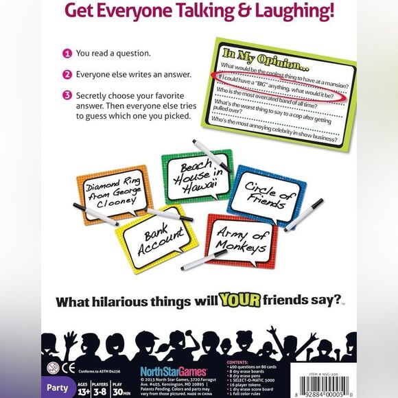 Say Anything Card Game Party Game. 3-8 Players. Age 13+. NEW. - Picture 5 of 6